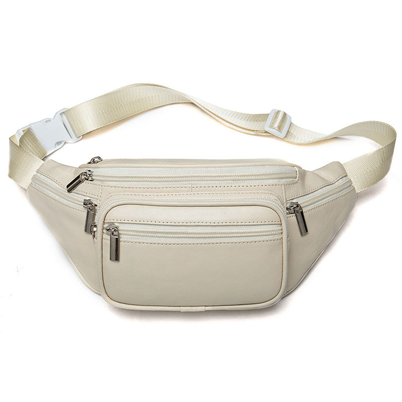 Versatile leather fanny pack for him and her