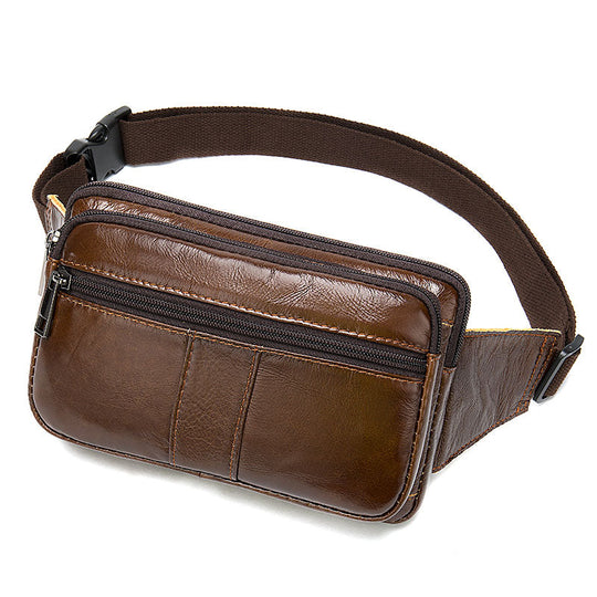 Stylish leather waist bags for men