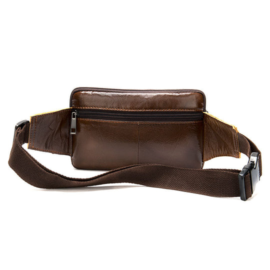 Chic leather waist pouches for him