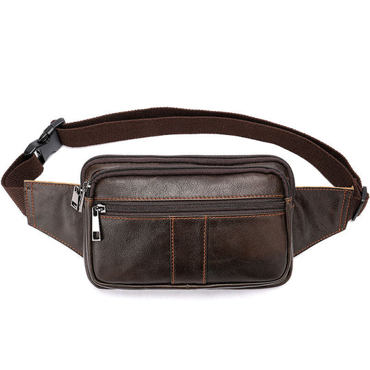 Sleek and stylish leather chest bags for him