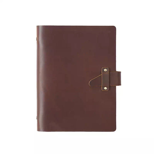 Vintage-inspired A5 leather journal