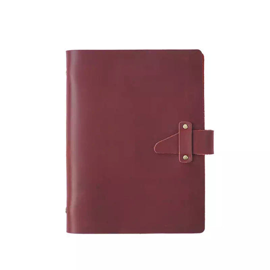 A5 leather travel journal with vintage charm