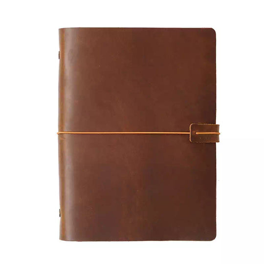 Classic A5 leather-bound journal with vintage design