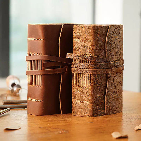 Compact leather journal 400 pages