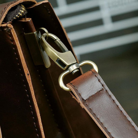 Modern design exclusive vegan leather messenger bag