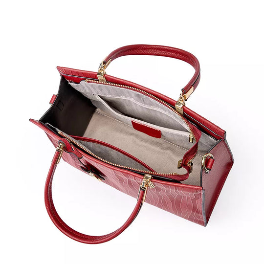 Fashionable women's satchel with designer touch