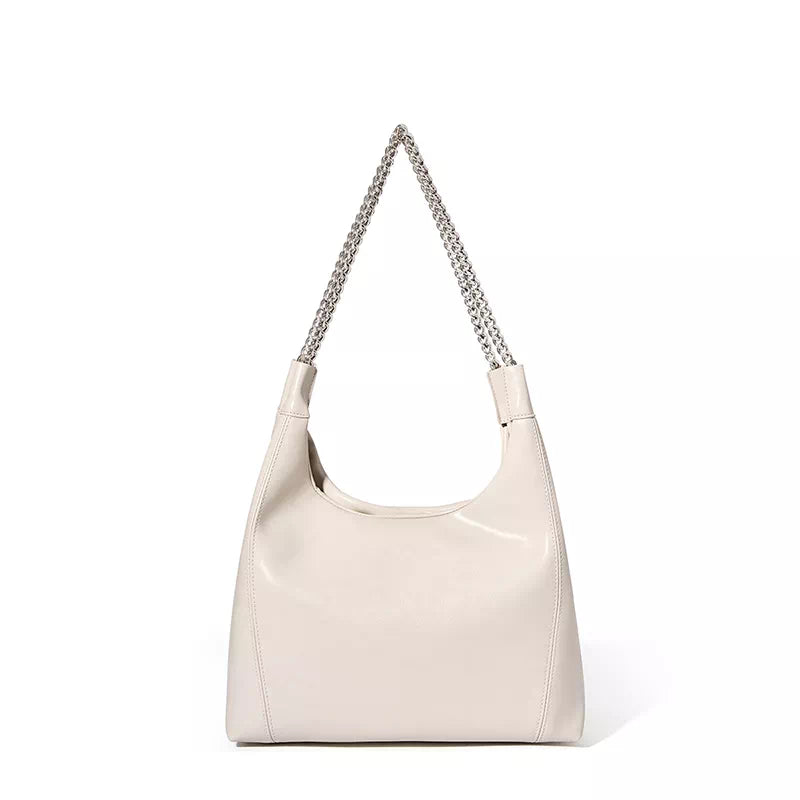 Exclusive designs of leather shoulder hobo bags with premium quality and chains