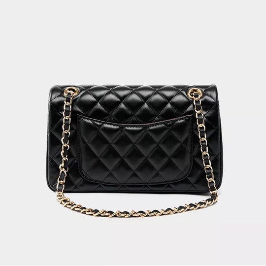 Latest trends in classic quilted leather shoulder bags with chains