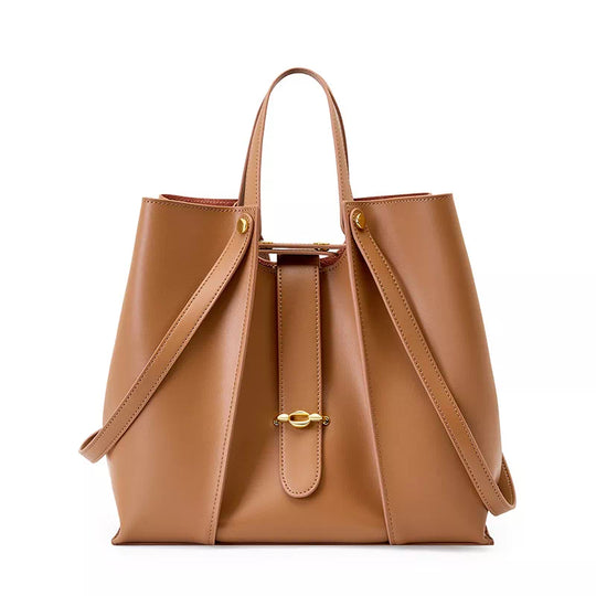Chic and trendy leather tote bag
