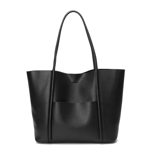 Classic leather tote for ladies