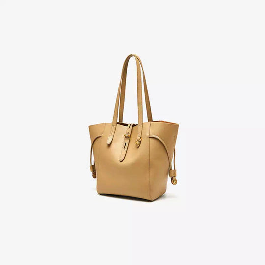High-quality beige tote bag for women