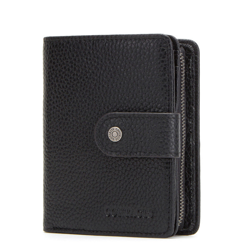 Handcrafted compact trifold wallet for men
