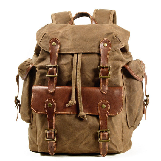 Classic Old School Backpack – Vintage-Style, Durable Canvas Bag for Daily Use