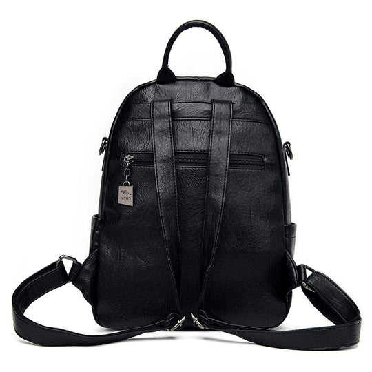 Men's designer PU leather shoulder bag and backpack with generous capacity"
