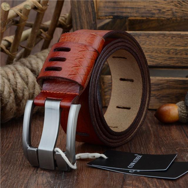 Durable Casual Leather Belt For Men, Tarxi Model - Leather Purse Backpack