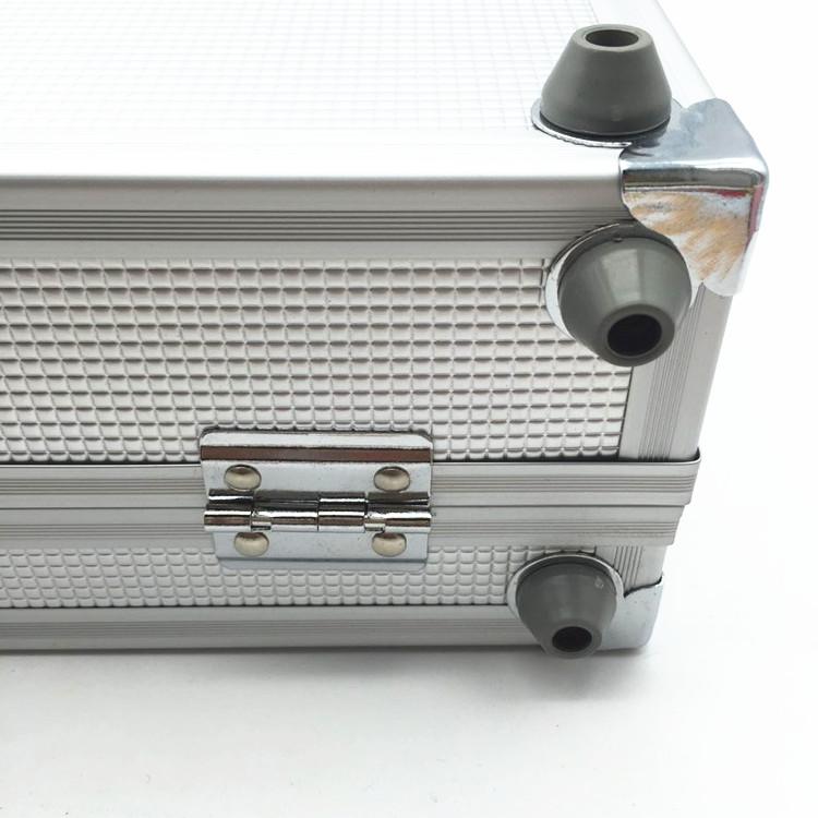 Silver Luxury Watch and Jewelry Suitcase Metal Storage Box