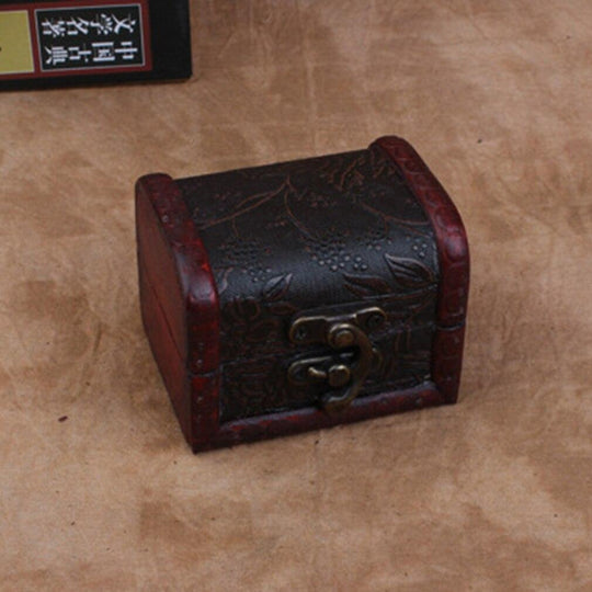 Retro Wood Watch and Jewelry Display Box