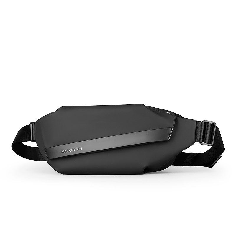 Modern design black crossbody bag for men