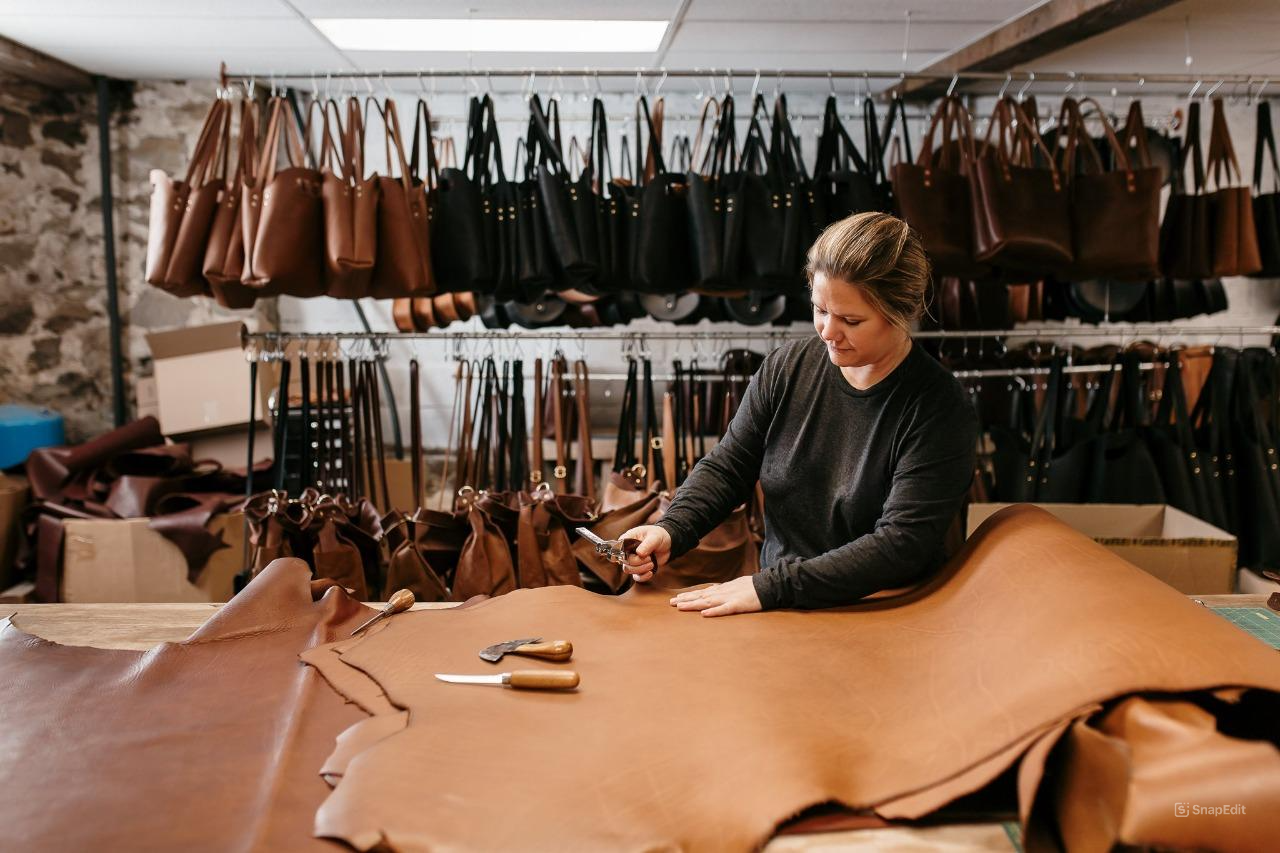 Handmade leather bag and backpacks