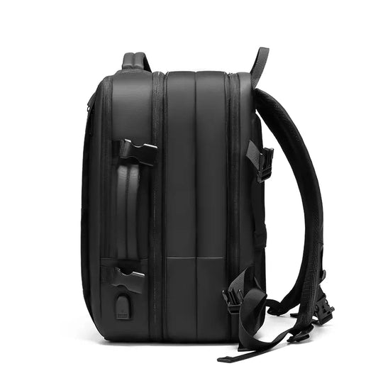 Expandable mid-size backpack for on-the-go men