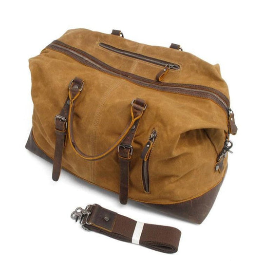 Men's and women's fashionable vintage weekender travel bag