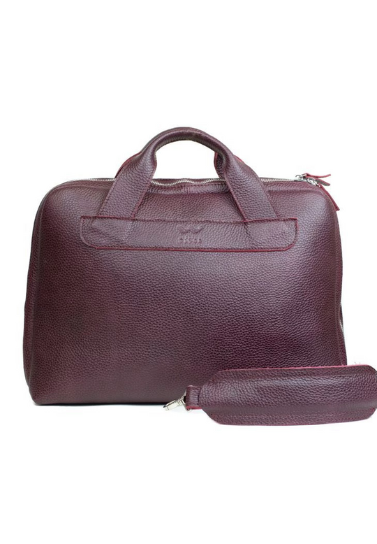 Premium Leather Briefcase – Stylish Business Essential - Leather Purse Backpack
