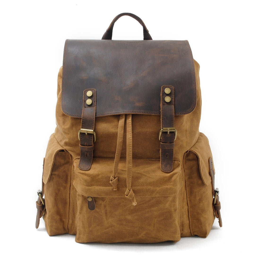 Waxed Canvas Backpack – Durable, Water-Resistant Bag with Classic Style