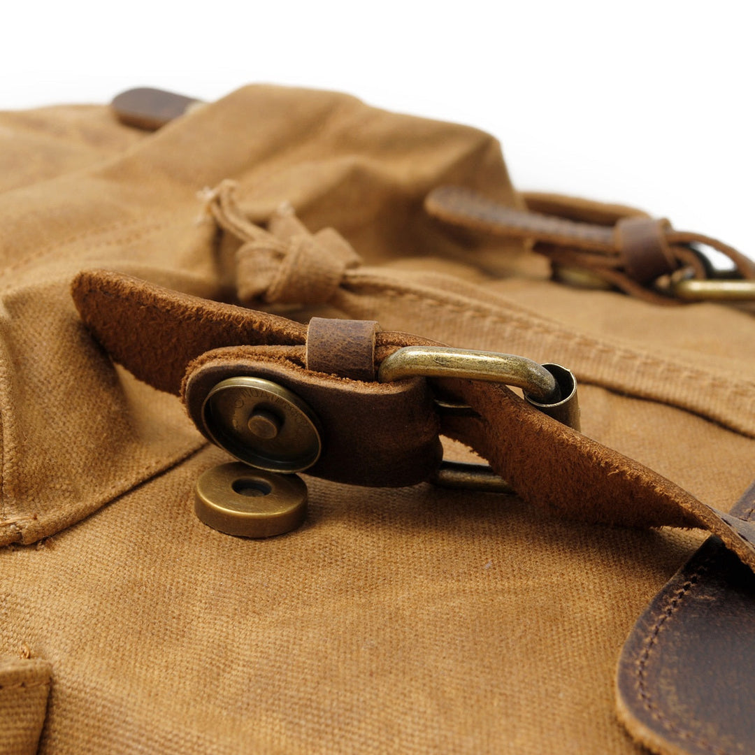 Waxed Canvas Backpack – Durable, Water-Resistant Bag with Classic Style