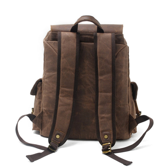 Waxed Canvas Backpack – Durable, Water-Resistant Bag with Classic Style