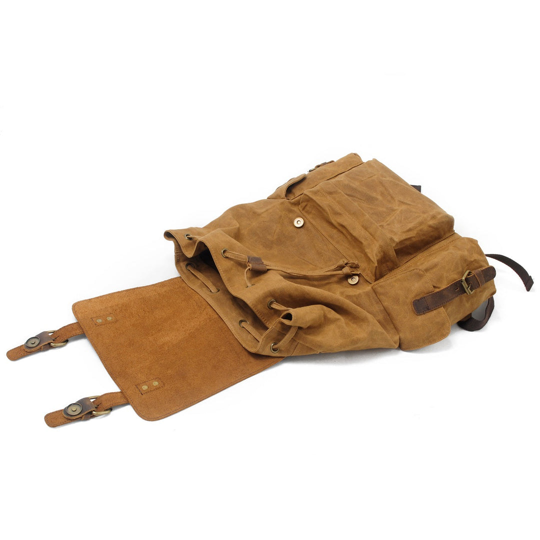 Waxed Canvas Backpack – Durable, Water-Resistant Bag with Classic Style