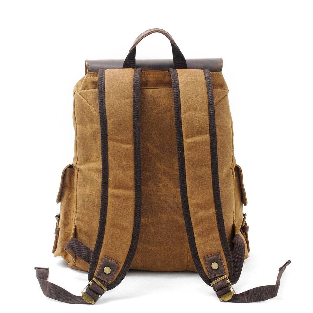 Waxed Canvas Backpack – Durable, Water-Resistant Bag with Classic Style