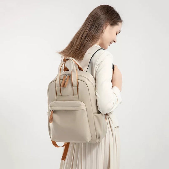 Water-resistant women's backpack for daily use