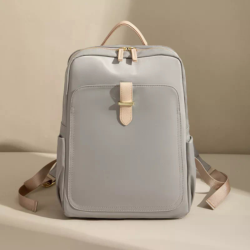 beige leather backpack laptop Rucksack for Women, Laptop Backpack Women