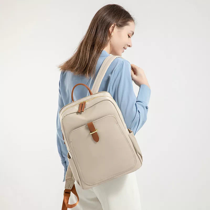 Fashionable laptop backpack with compartments
