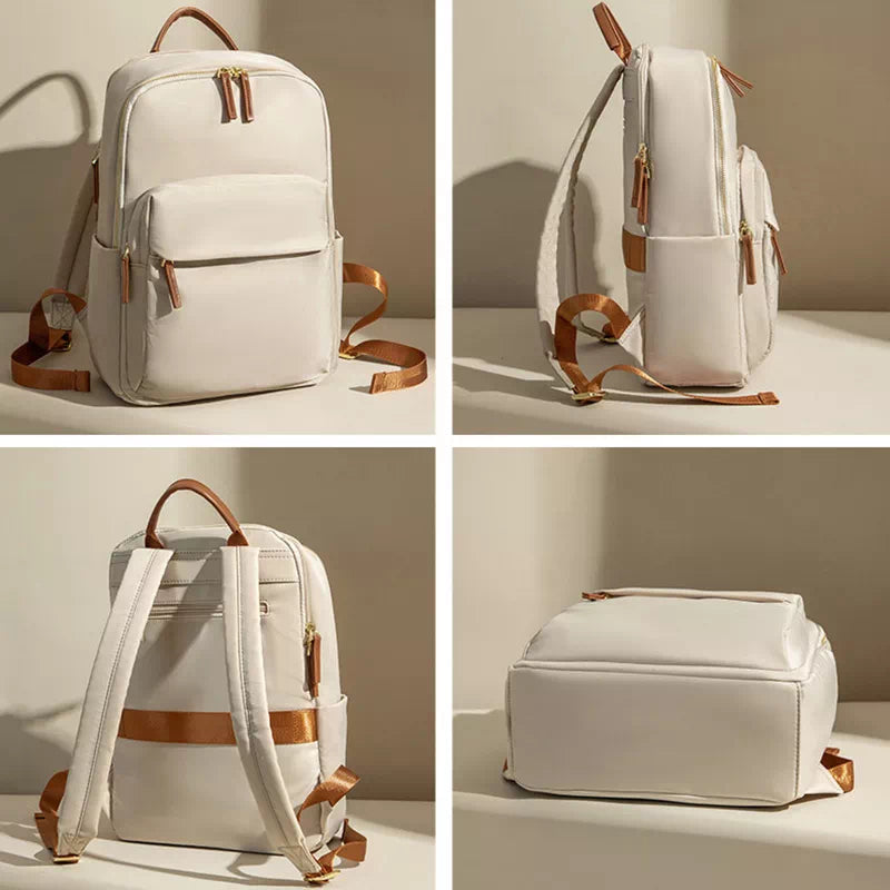 branded laptop backpack for ladies LOVEVOOK Women with Pouch Pocket for Large Capacity Cup,15.6 Inch Laptop Computer Bag Travel Backpack Purse,Waterproof Work Business Backpack College Teacher Bags,Beige-Black-Brown : Electronics and everyday carry. Women's Laptop Backpacks - Stylish