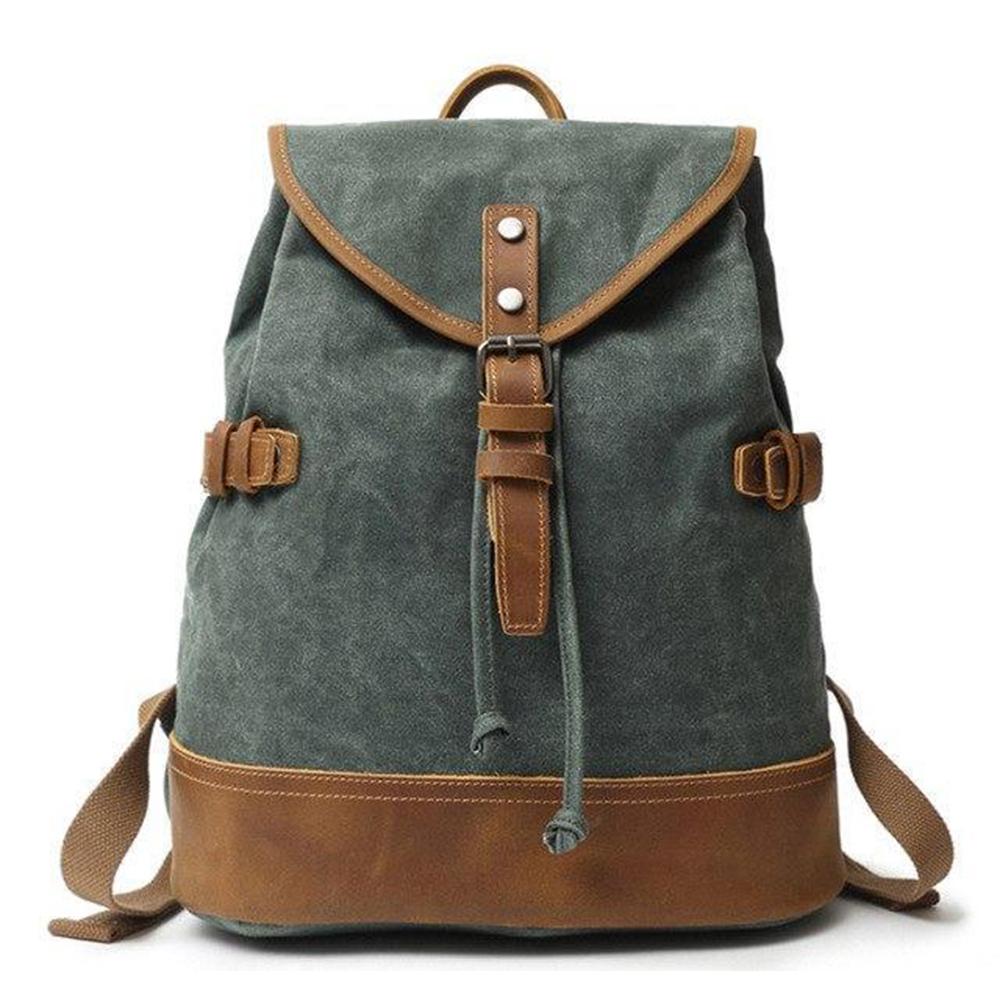 Versatile Women’s Canvas Backpack for Work and Play - Leather Purse Backpack