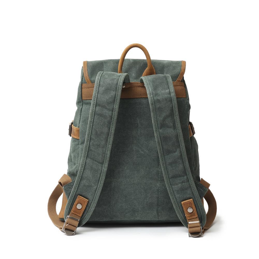 Versatile Women’s Canvas Backpack for Work and Play - Leather Purse Backpack