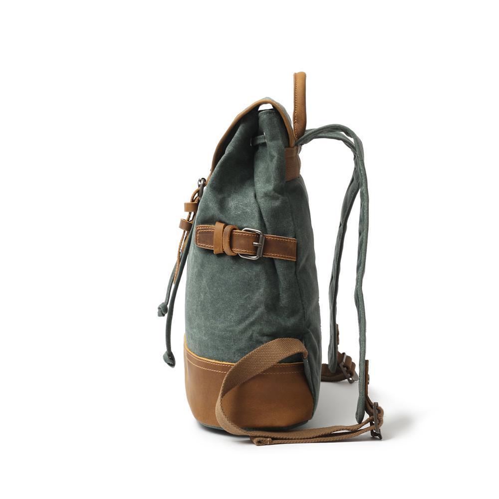 Versatile Women’s Canvas Backpack for Work and Play - Leather Purse Backpack