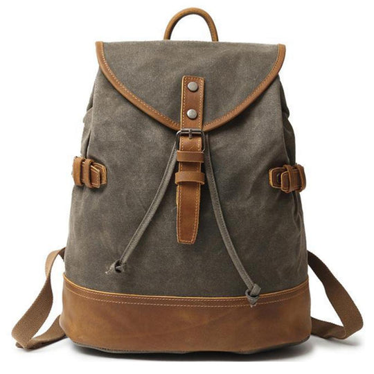 Versatile Women’s Canvas Backpack for Work and Play - Leather Purse Backpack