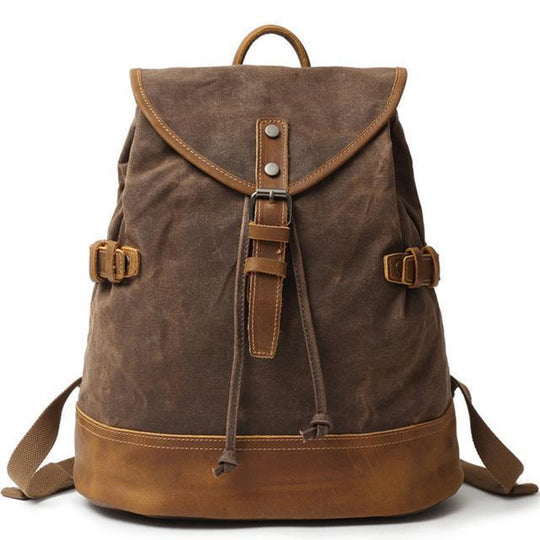 Versatile Women’s Canvas Backpack for Work and Play - Leather Purse Backpack