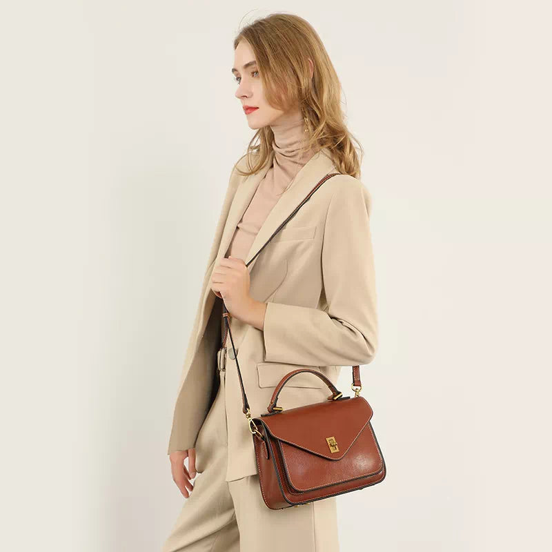 Comfortable top handle satchel for women