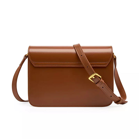 Designer leather crossbody purse for a sophisticated look