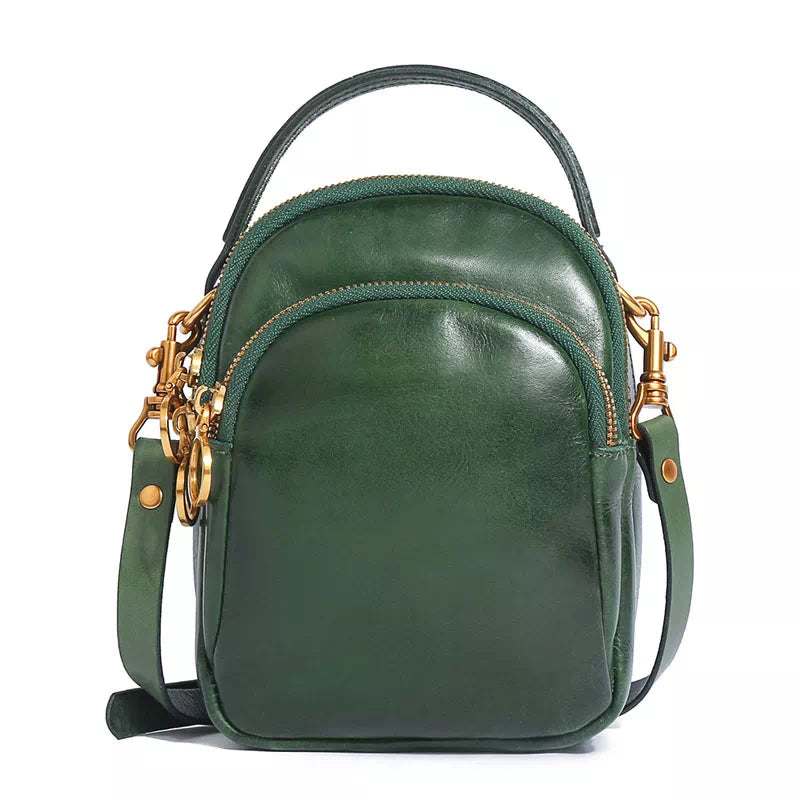 Chic and trendy mini leather sling bag backpack
