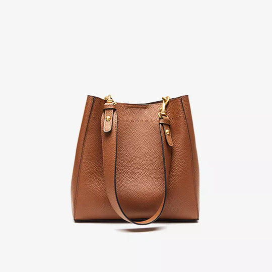 Best-rated classic leather bucket bags