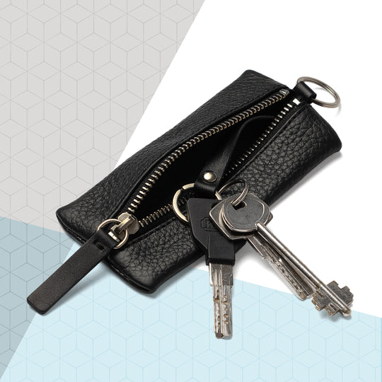 Leather Key Holder Pouch Car Key Case