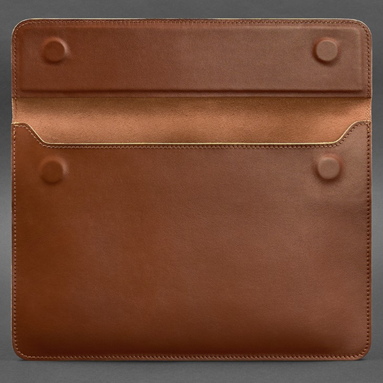 Leather laptop sleeve for 15-16 inch laptops