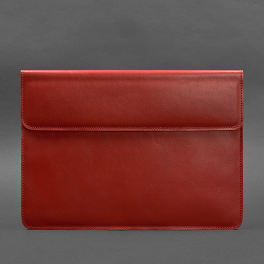 Luxury leather laptop sleeve