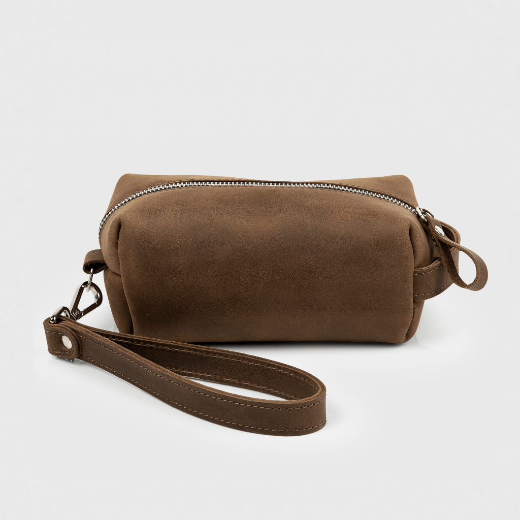 Leather Hanging Toiletry Bag