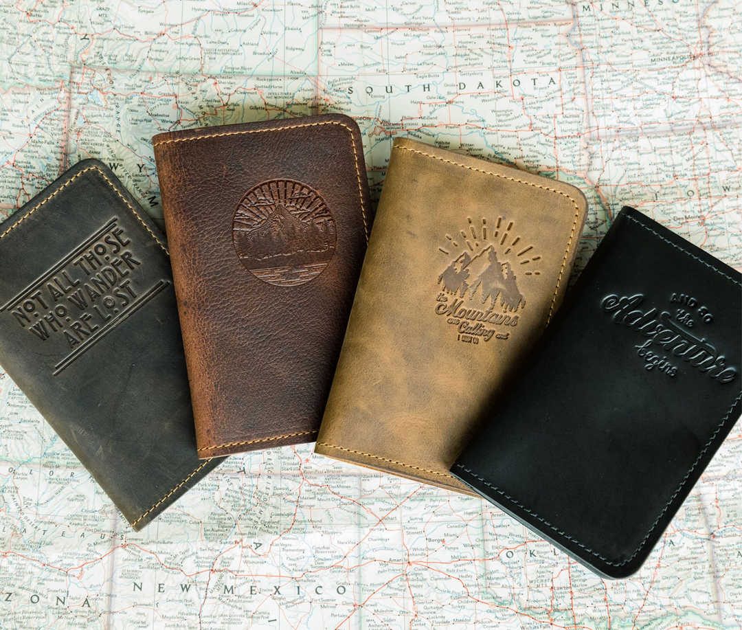 leather passport holder designer