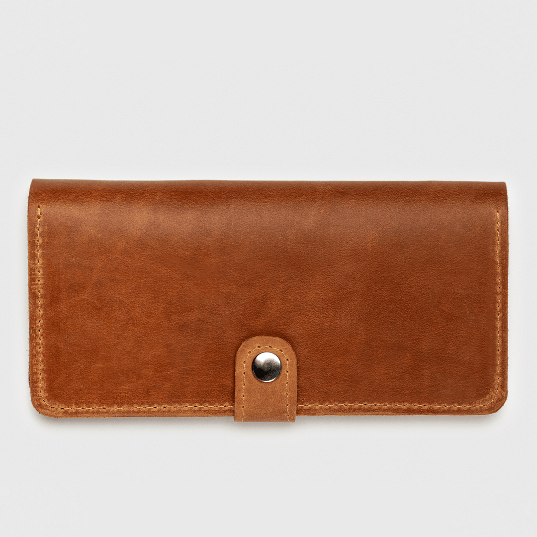Full Grain Leather Cinnamon women's wallet